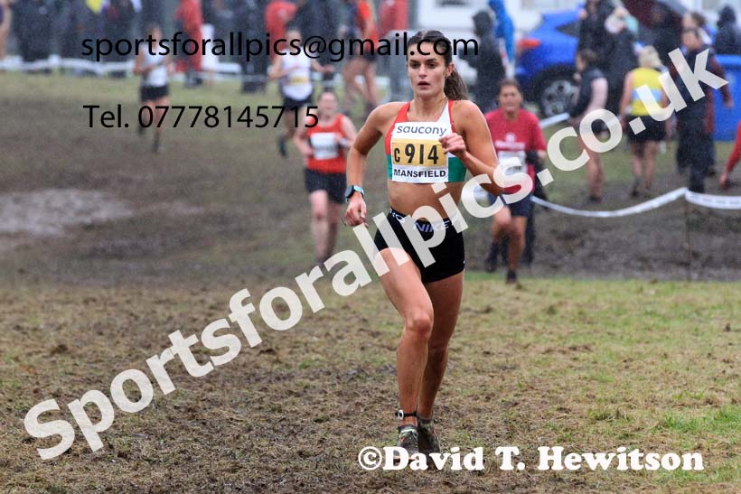 Senior Womens 2023 National Cross Country Relays, Berry Hill Park, Mansfield.  Photo: David T. Hewitson/Sports for All Pics